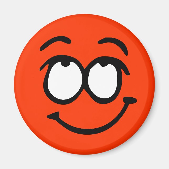 Emoticon Customisable Background Magnet (Front)