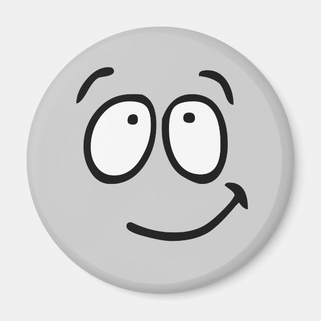 Emoticon Customisable Background Magnet (Front)