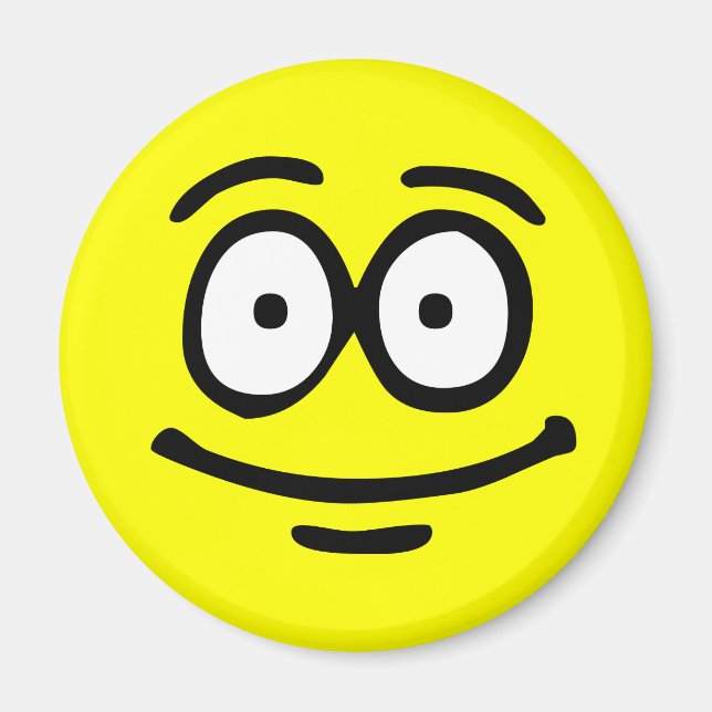 Emoticon Customisable Background Magnet (Front)