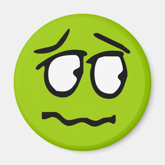 Emoticon Customisable Background Magnet (Front)