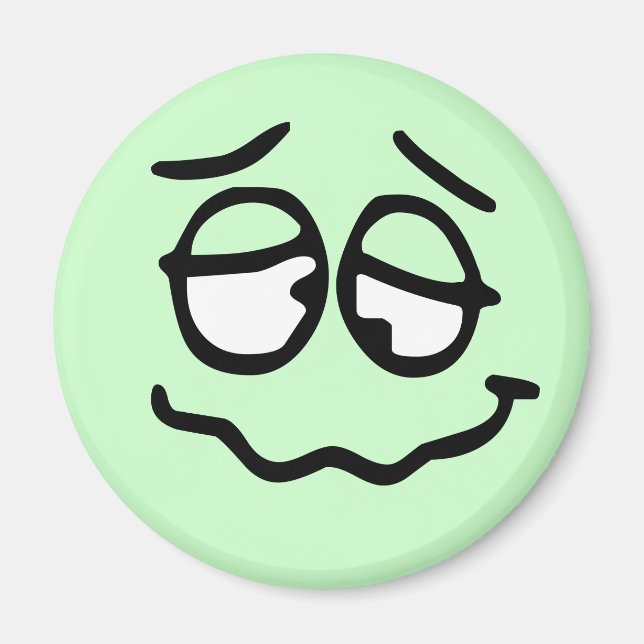 Emoticon Customisable Background Magnet (Front)