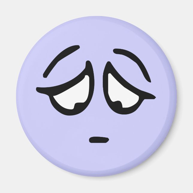 Emoticon Customisable Background Magnet (Front)