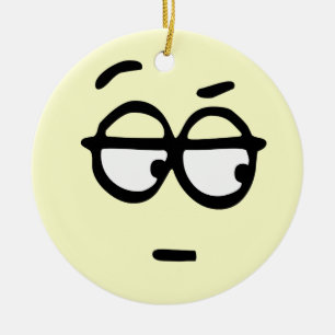 Emoticon Customisable Background Ornament