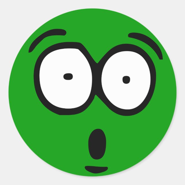 Emoticon Customisable Background Sticker (Front)