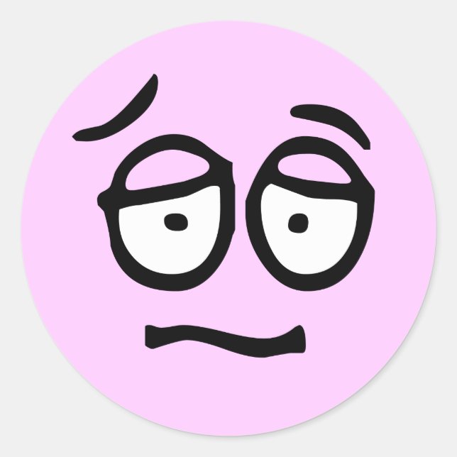 Emoticon Customisable Background Sticker (Front)