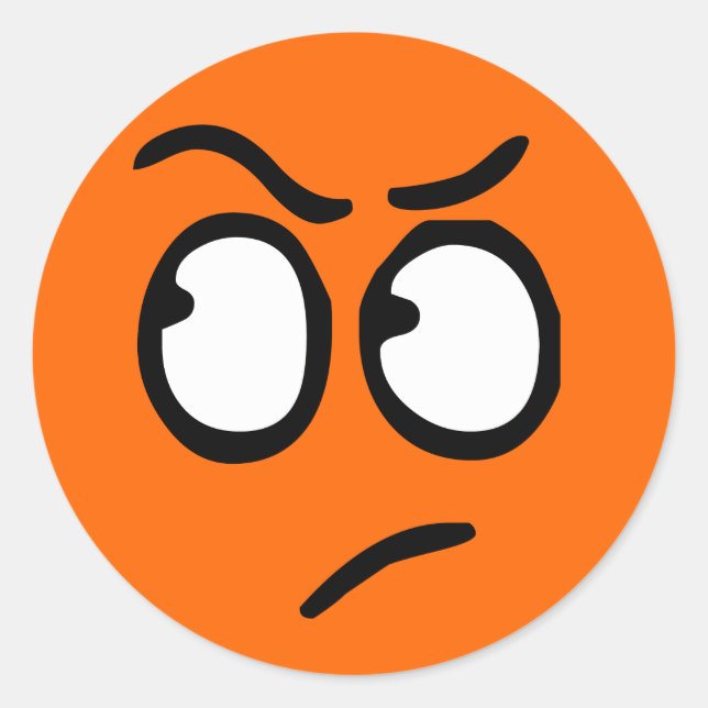 Emoticon Customisable Background Sticker (Front)