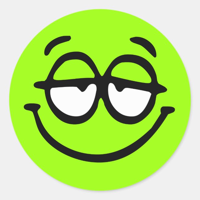 Emoticon Customisable Background Sticker (Front)