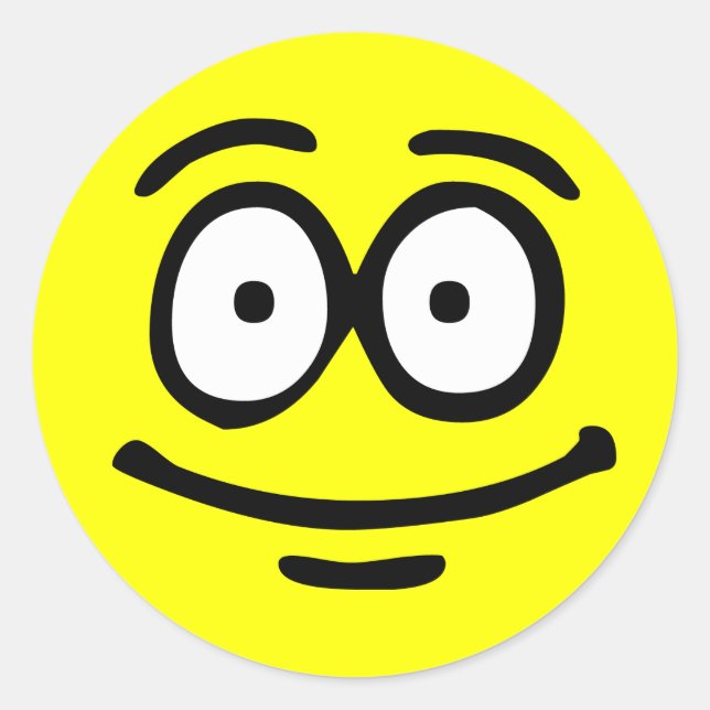 Emoticon Customisable Background Sticker (Front)