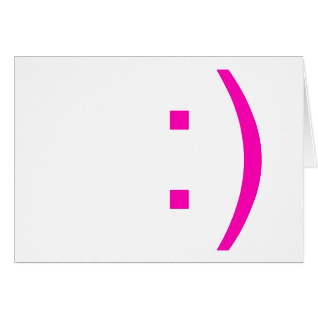 emoticon face card (Front Horizontal)