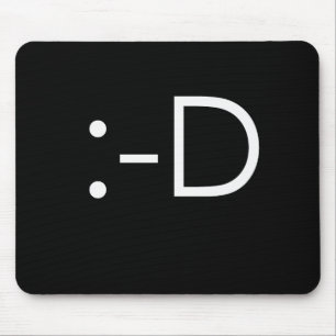 Emoticon - grin mouse mat