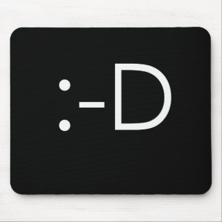 Emoticon - grin mouse mat