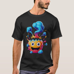 Emoticon Shocked Face Exploding Head Overwhelmed C T-Shirt
