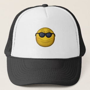 Emoticon With Sunglasses Trucker Hat