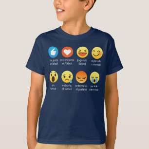 Emoticonos Graciosos de Futbol (I Love Soccer) T-Shirt
