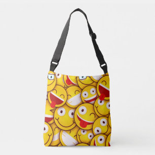 Emoticons in flat design - Cross-Body Bag