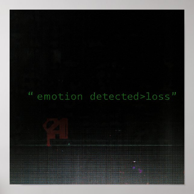 Emotion Detected Loss Command Glitch Poster AI (Front)