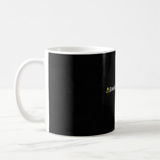 Emotion.exe Failed Funny Tech Mug Programmer Error (Left)
