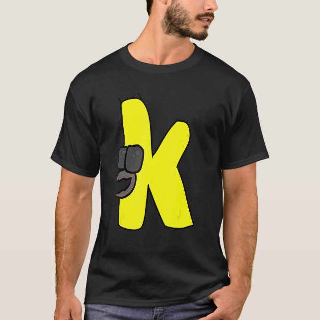 Emotion Letter K Alphabet Lore T-Shirt (Front)