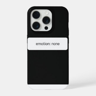 Emotion None Minimal Tech Phone Case AI Humour