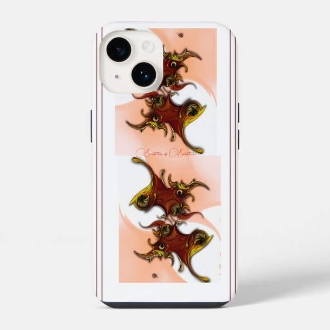 "Emotion vs Emotion", Apple iPhone 14 Case (Back)