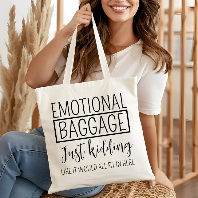 Emotional Baggage Beach Trendy Aesthetic For Women Tote Bag (Creator Uploaded)