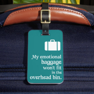 Emotional Baggage luggage tag
