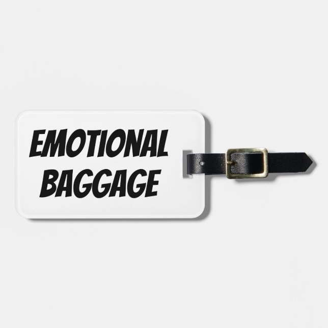 Emotional Baggage Luggage Tag (Front Horizontal)