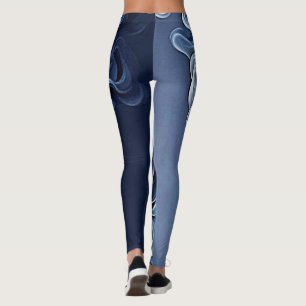 Emotional Blue Smoke Art Leggings