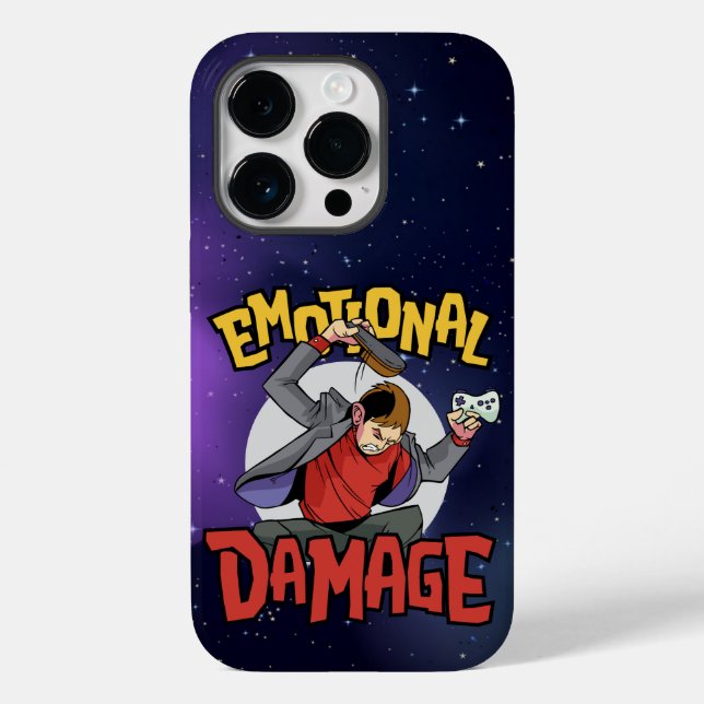 EMOTIONAL DAMAGE ANGRY GAMER Case-Mate iPhone CASE (Back)