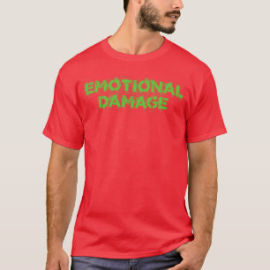 Emotional Damage Vintage Green Text T-Shirt