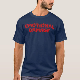 Emotional Damage Vintage Red Text T-Shirt