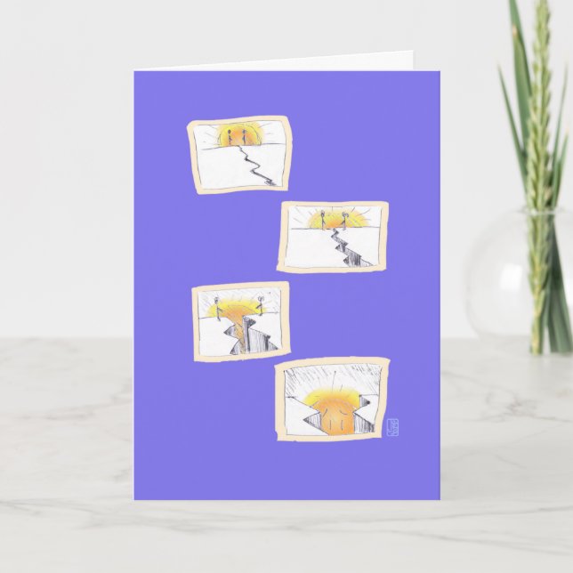 Emotional Disconnect on Blue Relationship Card (Front)