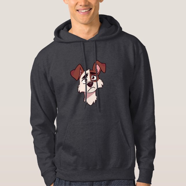 Emotional Dog Illustration Hoodie (Front)
