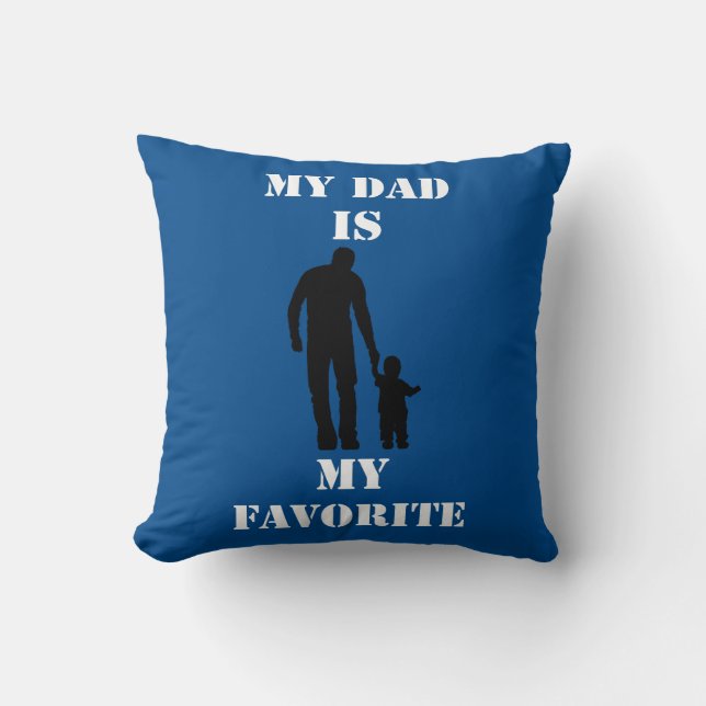 Emotional father's day gift trendy T-Shirt Cushion (Front)
