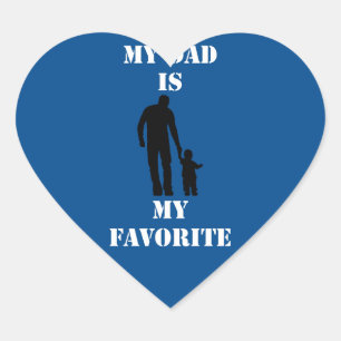 Emotional father's day gift trendy T-Shirt Heart Sticker
