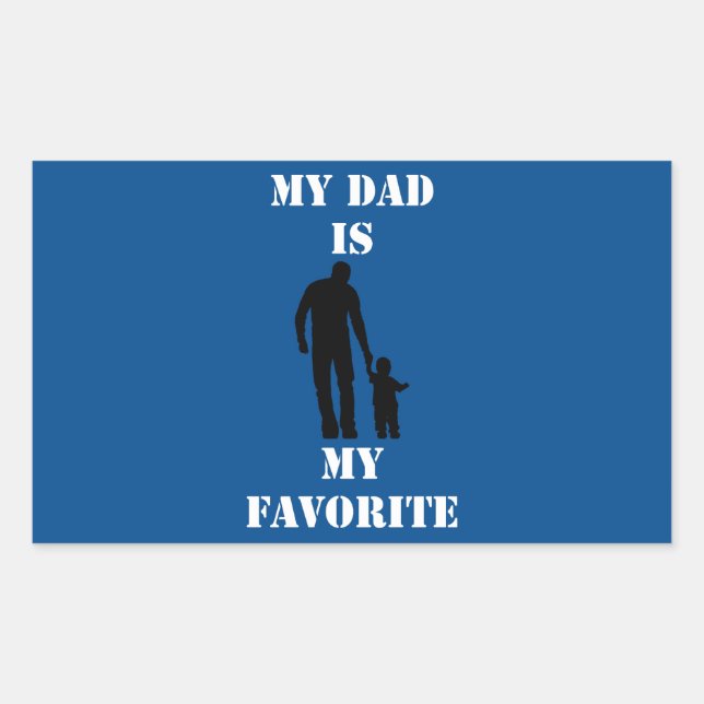 Emotional father's day gift trendy T-Shirt Rectangular Sticker (Front)