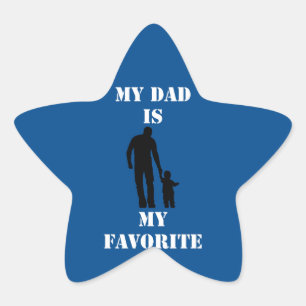 Emotional father's day gift trendy T-Shirt Star Sticker
