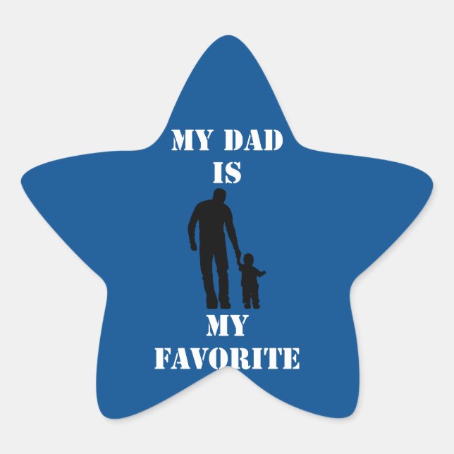 Emotional father's day gift trendy T-Shirt Star Sticker (Front)