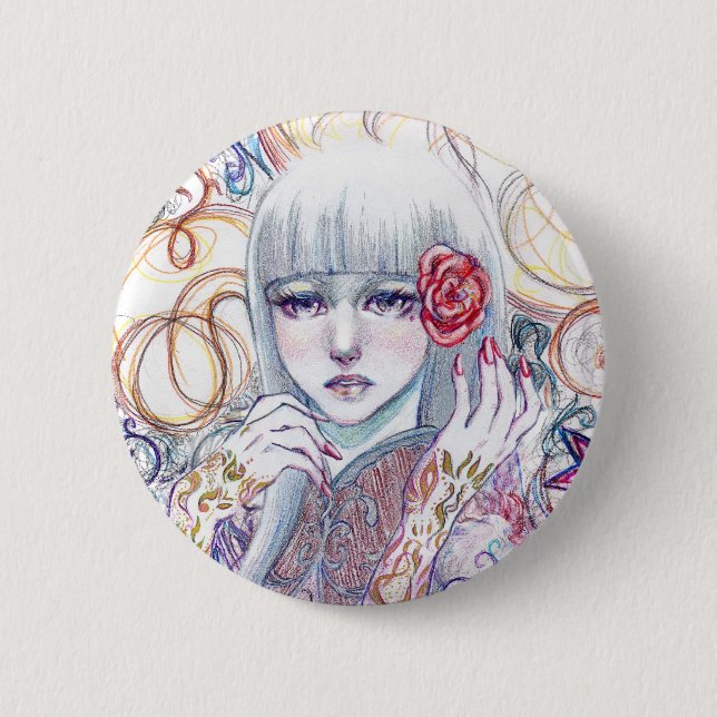 Emotional Flower Button (Front)