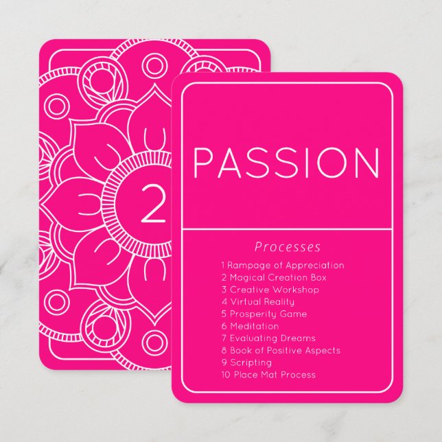 Emotional Guidance Scale Passion Law of Attraction Invitation (Front/Back)