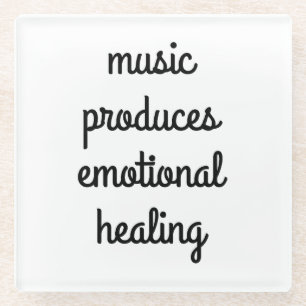 Emotional Healing Glass Coaster