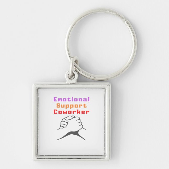 Emotional Help Best Coworker Key Ring (Front)