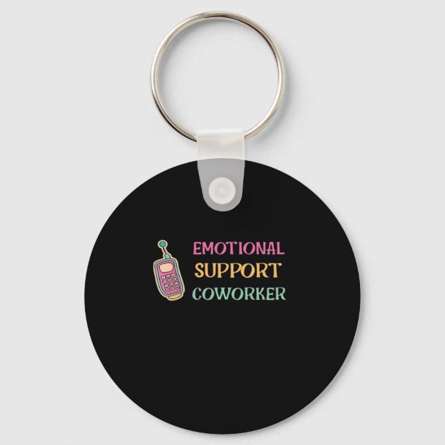 Emotional Help Coworker Basic Key Ring (Front)