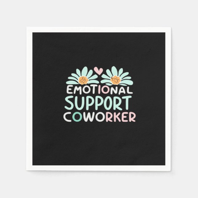 Emotional Help Coworker Boxy Napkin (Front)