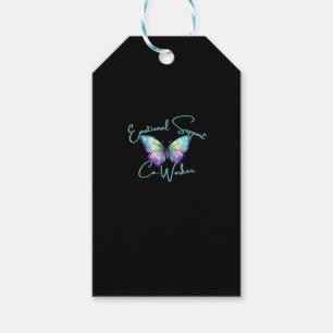 Emotional Help Coworker Butterfly Classic Gift Tags