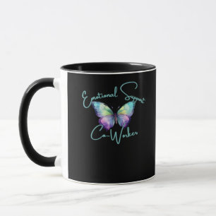 Emotional Help Coworker Butterfly Classic Mug