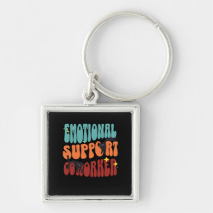 Emotional Help Coworker Cat Classic Key Ring