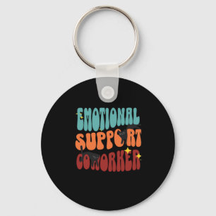 Emotional Help Coworker Cat Classic Key Ring