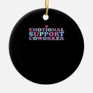 Emotional Help Coworker Chill Meme and Viral Ceramic Tree Decoration