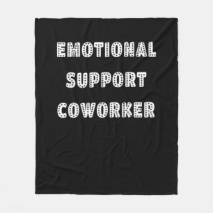 Emotional Help Coworker Chill Meme Fleece Blanket